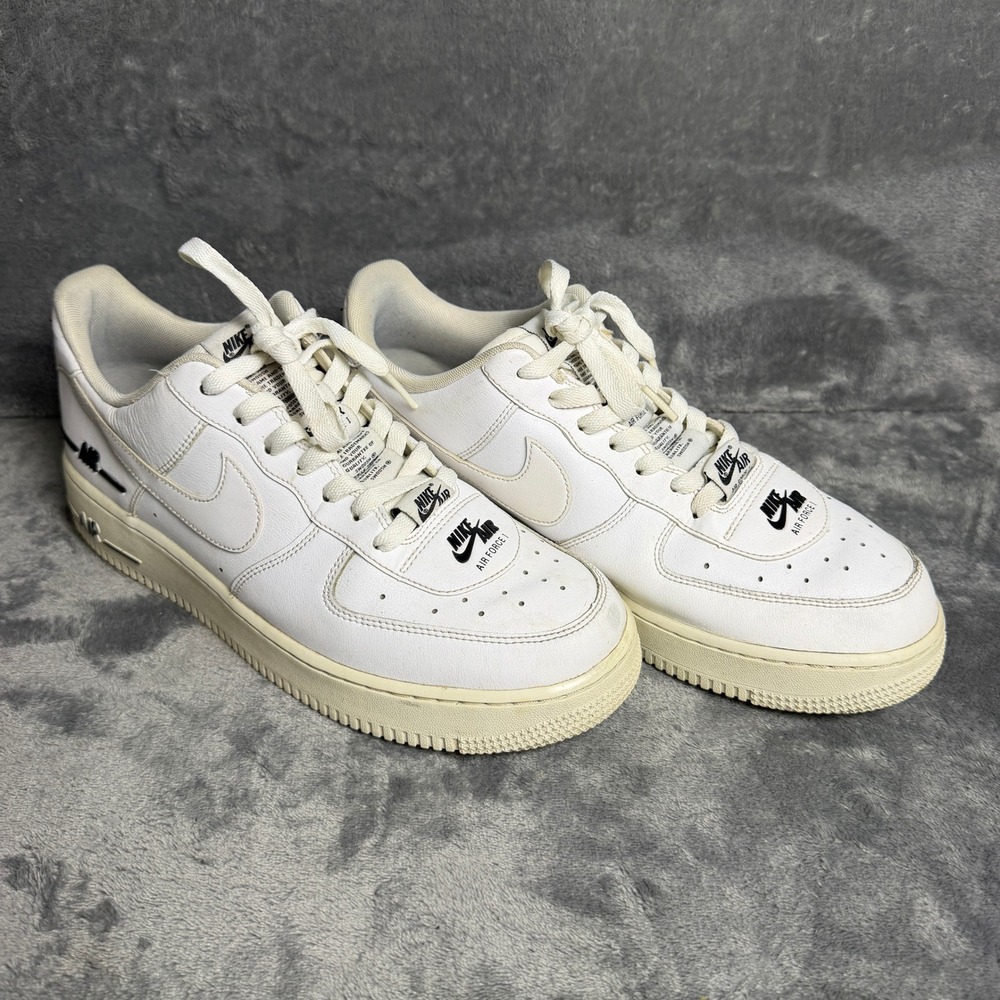 Nike Air Force 1 Mens SZ 10 Low 07 LV8 Utility White Black CJ1379-100